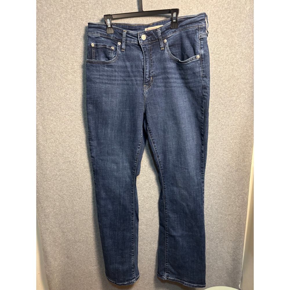 Levi's 725 High Rise‎ Bootcut Jeans Women's 31 Dark Wash Stretch Denim